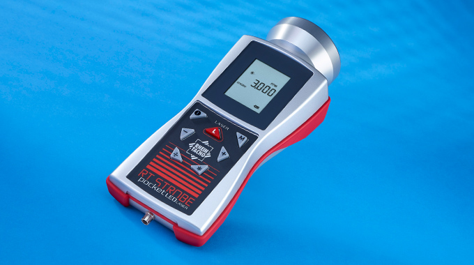 RHEINTACHO  Two-in-One: Tachometer and Auto-Sync stroboscope combined in a  compact Laser-Tachometer from RHEINTACHO