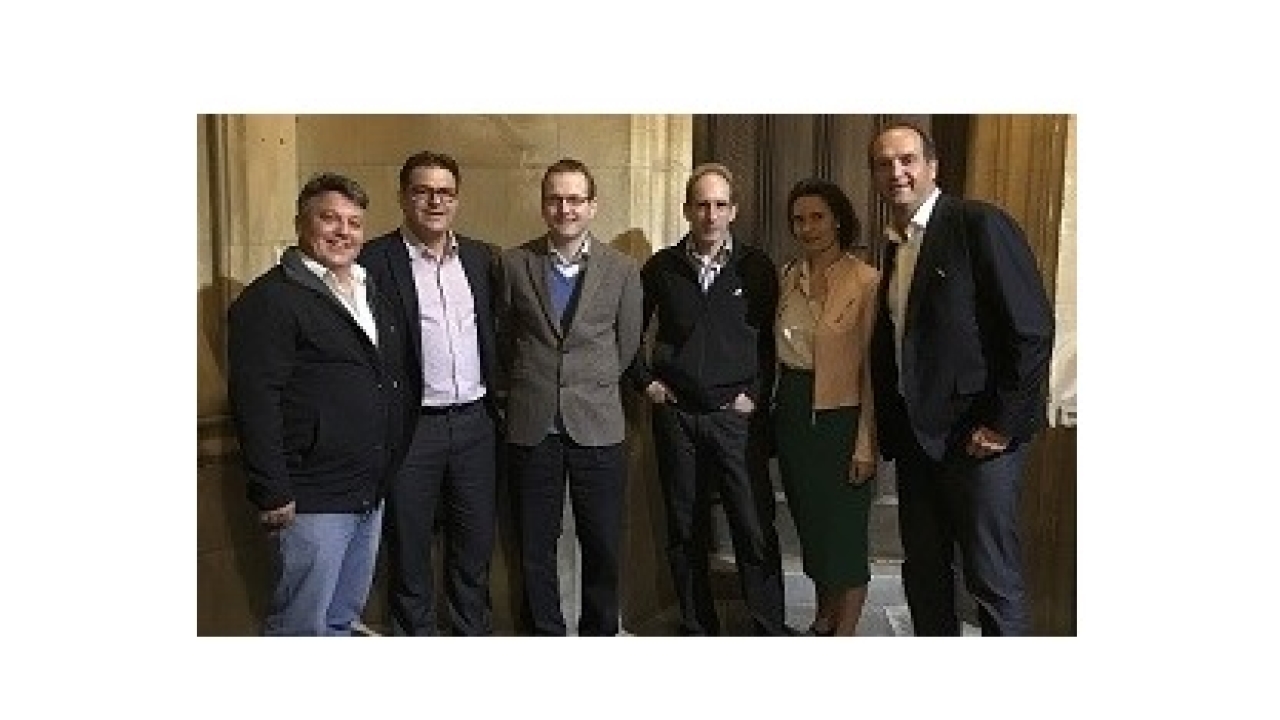 Pictured (from left): Pierre Hammond, Nick Harvey, Andy Cave, Robert Miller, Sally Dowding and Ken Ralton Pictured (from left): Pierre Hammond, Nick Harvey, Andy Cave, Robert Miller, Sally Dowding and Ken Ralton