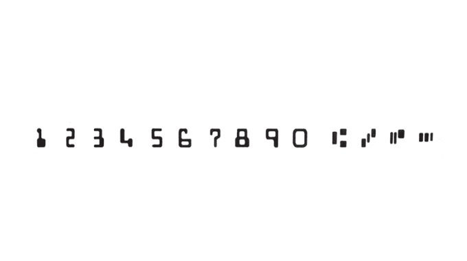 Figure 2.8 - Machine readable MICR characters