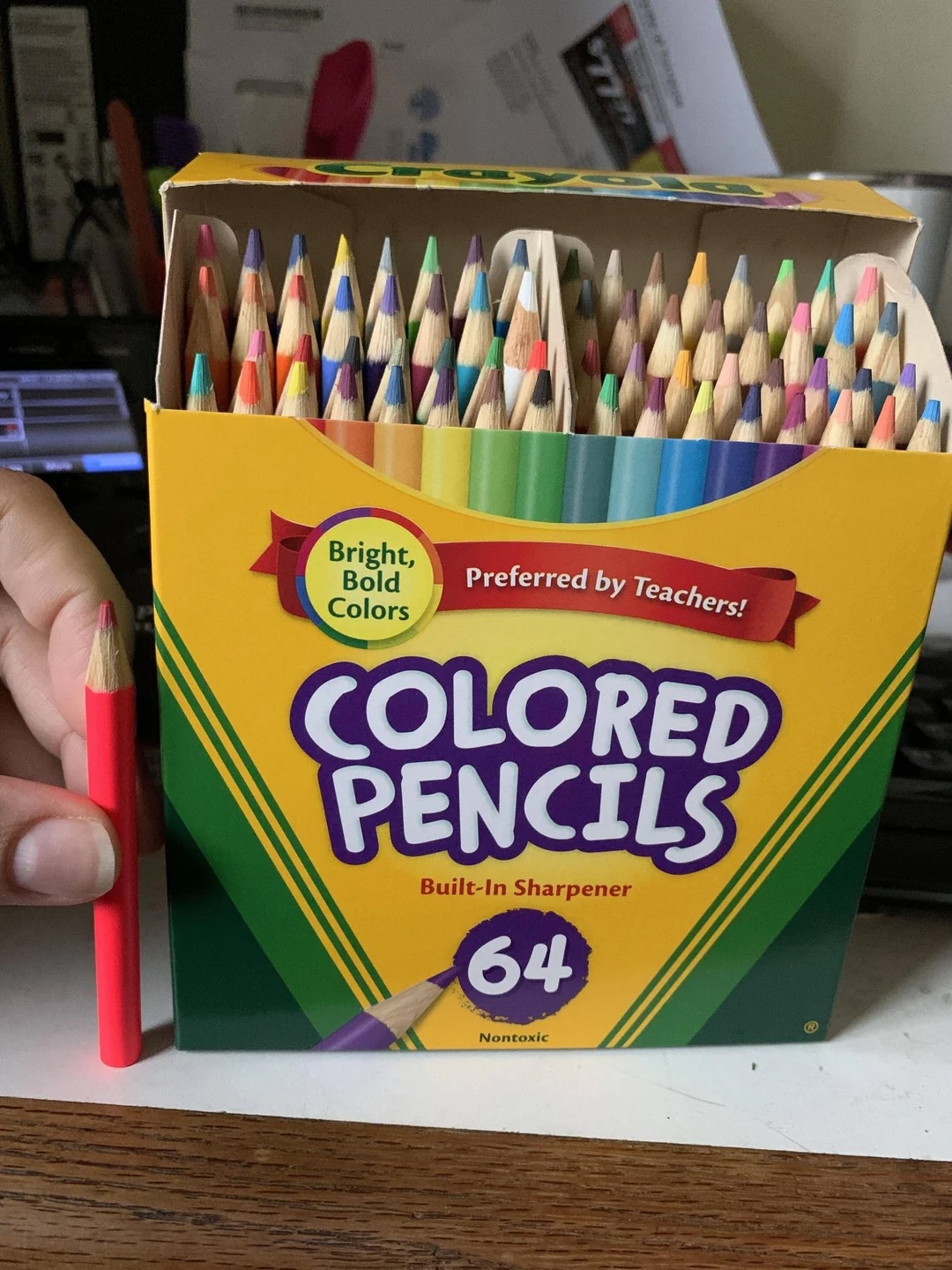 Colored pencils, photo by Reddit u/eva_white