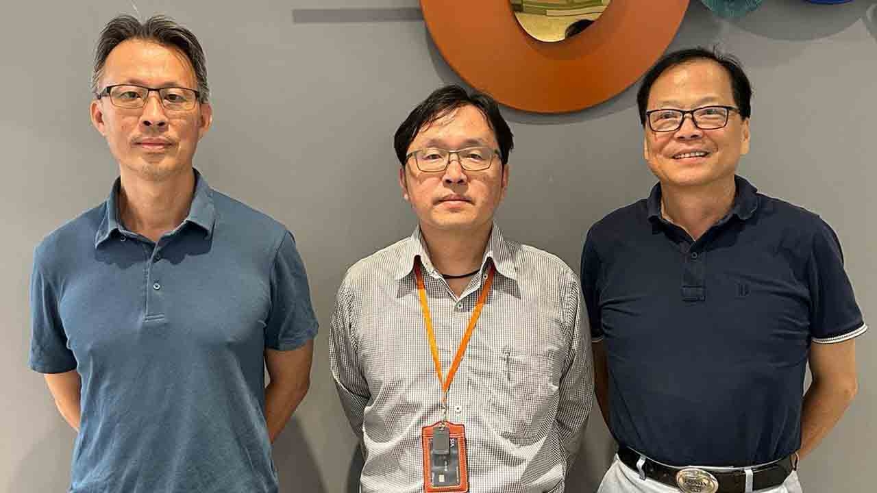 (L-R)Team Chimeng Machinery Tom Chen, Kimer Lee and Jackie Chen