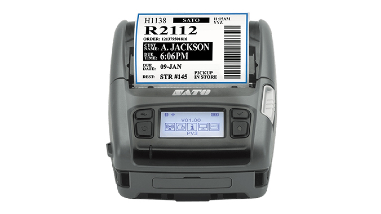 Sato releases PV3, new mobile and durable 3-inch thermal printer Sato releases PV3, new mobile and durable 3-inch thermal printer