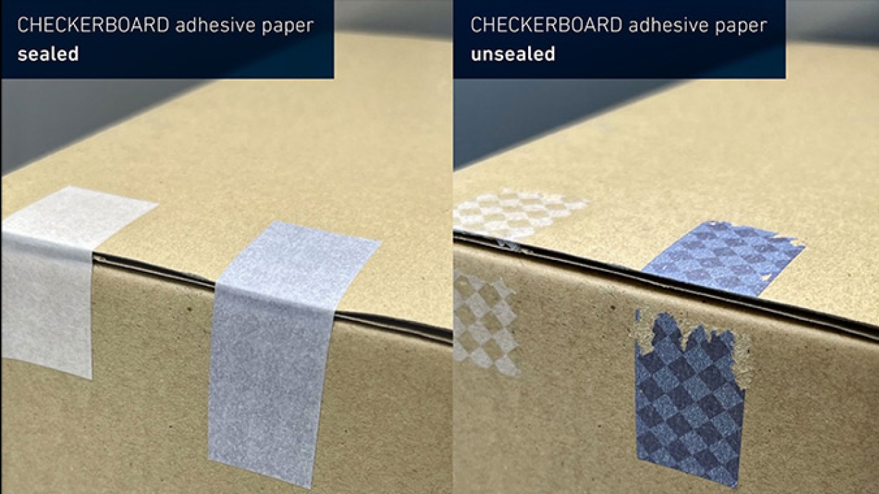 VPF has launched VPF 100328, a new checkerboard adhesive paper material for tamper-evident labels VPF has launched VPF 100328, a new checkerboard adhesive paper material for tamper-evident labels