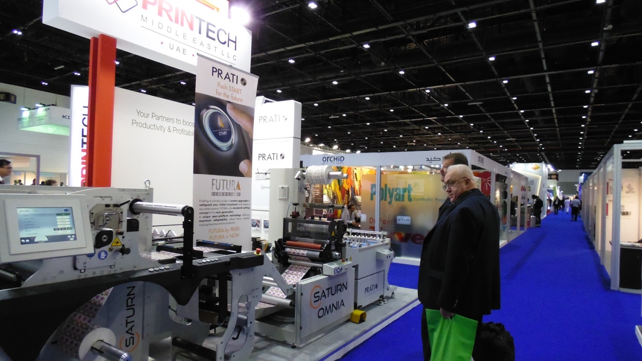 Futura was unveiled at Gulf Print & Pack 2017, and shown on a Saturn Omnia multiuse finishing system on the Printech Middle East stand Futura was unveiled at Gulf Print & Pack 2017, and shown on a Saturn Omnia multiuse finishing system on the Printech Middle East stand