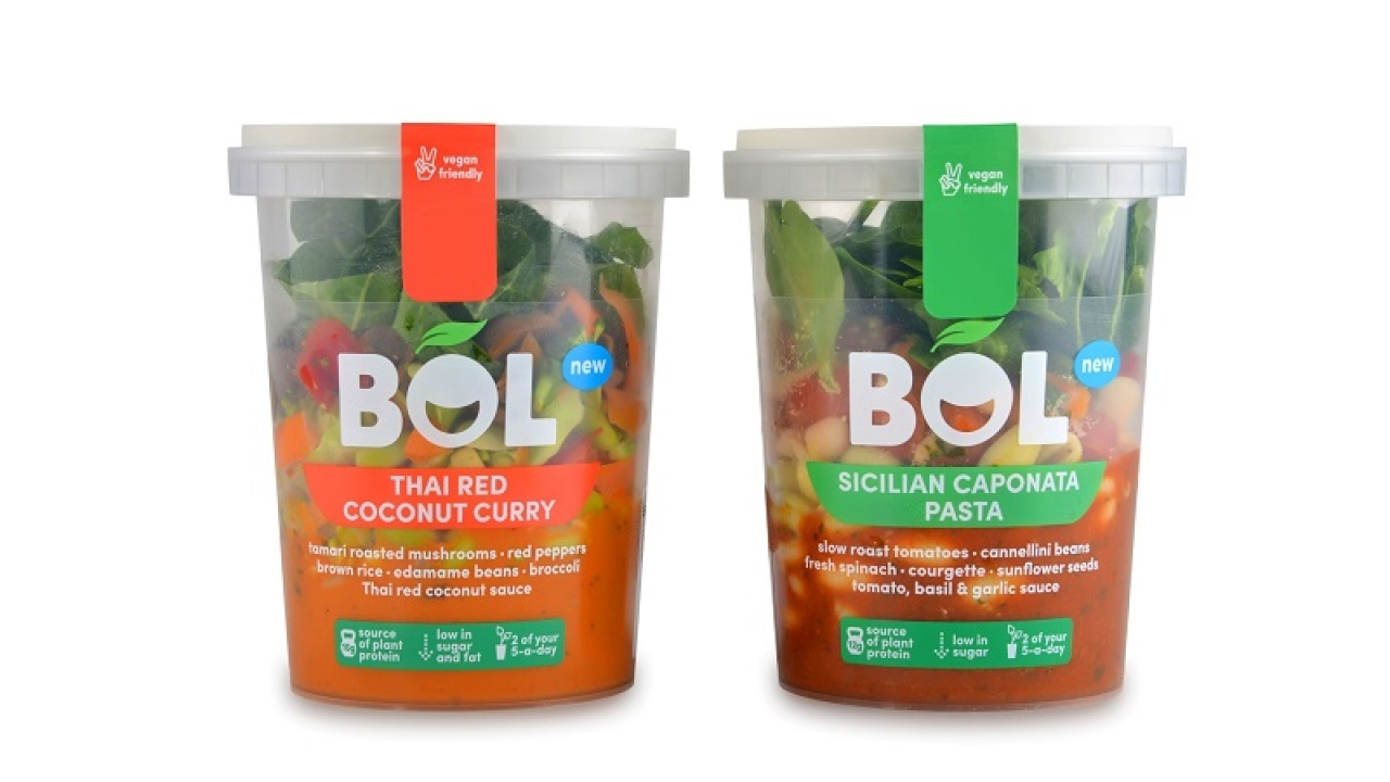 BOL produces 100 percent plant-based products for the food-to-go market Digital printing delivers revamped packaging for UK food-to-go brand