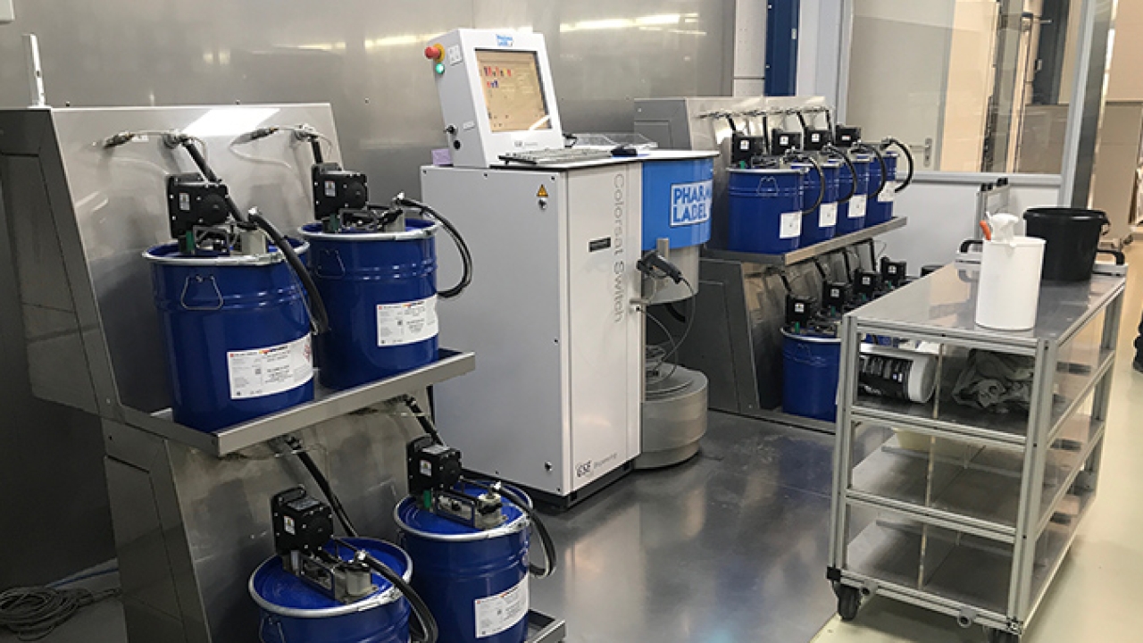 Pharmalabel installs GSE Colorsat Switch dispensing system with ink manager software Pharmalabel installs GSE Colorsat Switch dispensing system with ink manager software