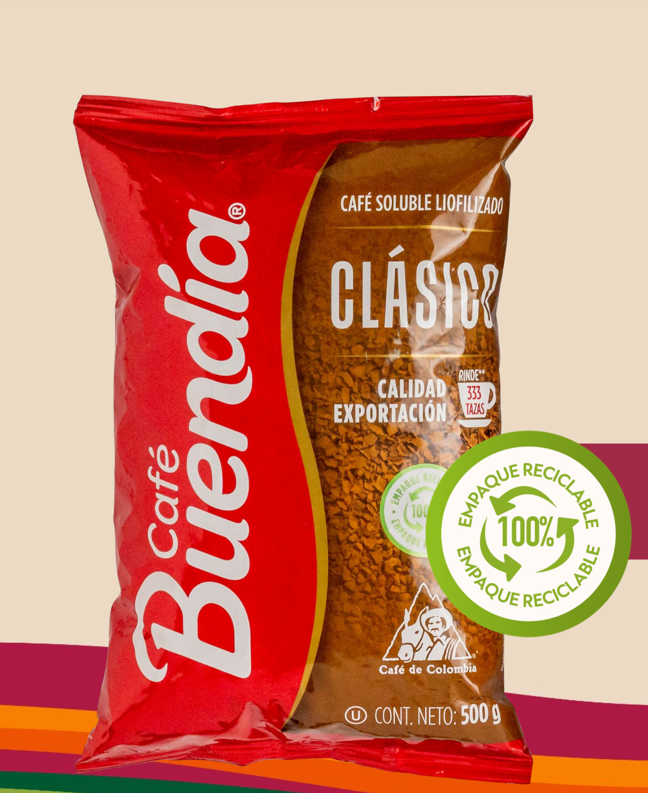 Café Buendía has switched to Alico’s Reciplus Alico monomaterial structure for its flexible packaging variant