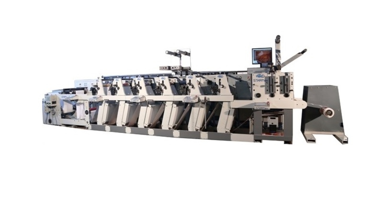 The 6-color, servo-driven StarFlex has a web width from 10in to 20in, depending on customer requirement The 6-color, servo-driven StarFlex has a web width from 10in to 20in, depending on customer requirement
