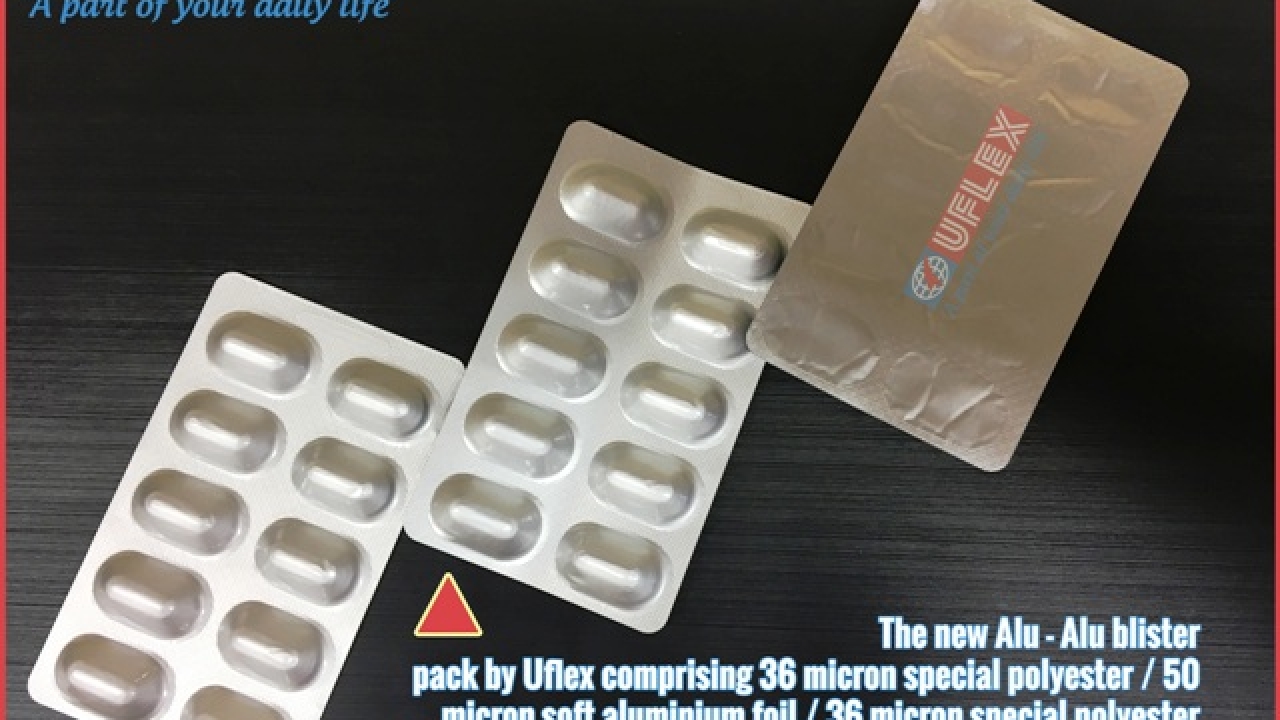 Uflex develops new film for blister packaging laminates Uflex develops new film for blister packaging laminates