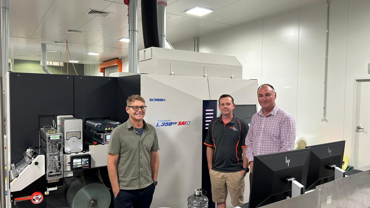 Label Plus installs Queensland’s first L350UV SAI printing press