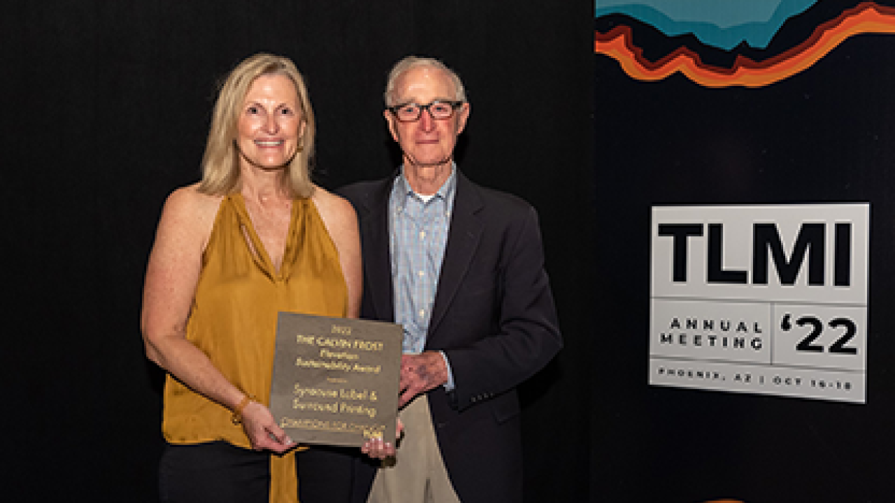 Awards were presented at recent TLMI Annual Meeting Awards were presented at recent TLMI Annual Meeting